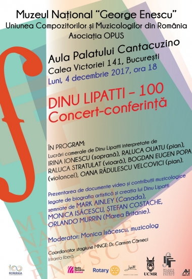 LIPATTI 100 – Concert Conferință 